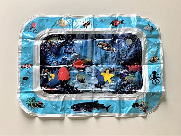 Inflatable activity mat