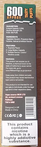Disposable electronic cigarette