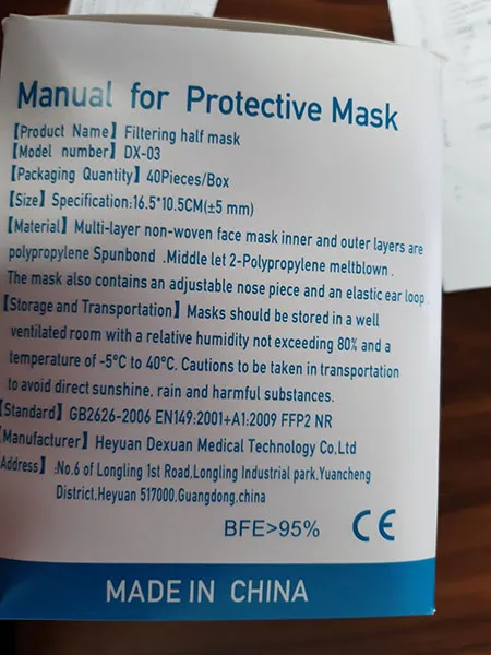 Particle filter mask