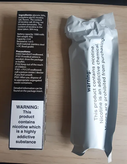 Disposable electronic cigarette