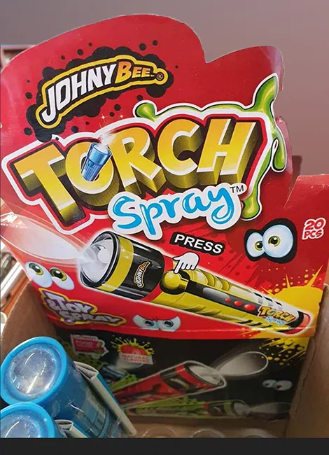Toy torch with sweets