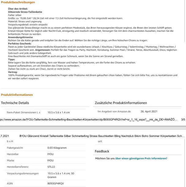 Waist chain