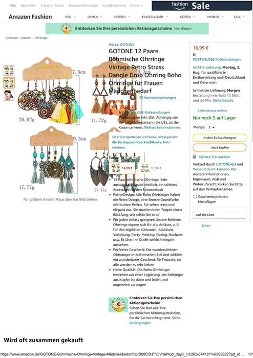 Earrings sets