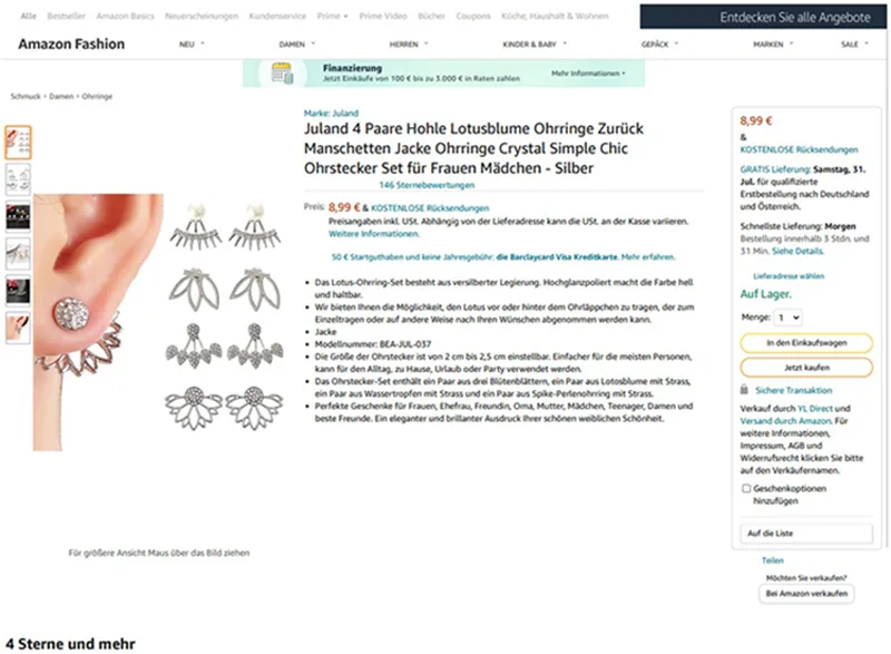 Earrings set