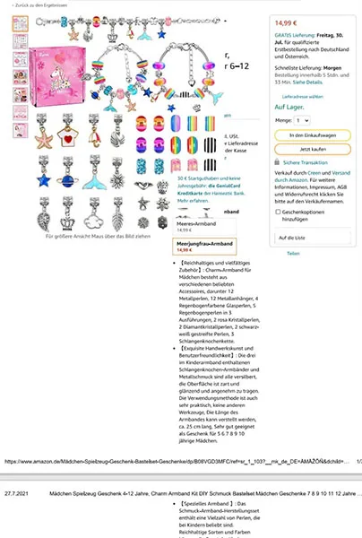 Bracelet with pendants