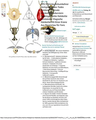 Necklace with pendant