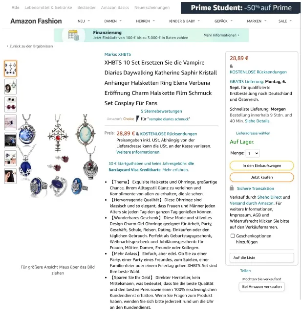 Jewellery set