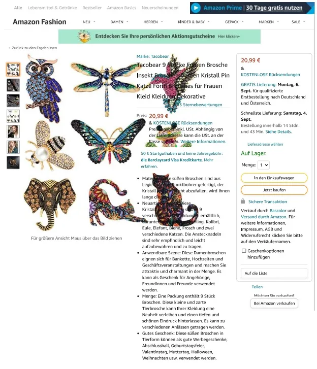 Brooches set