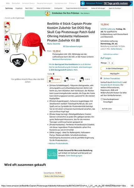 Fancy dress accessoires