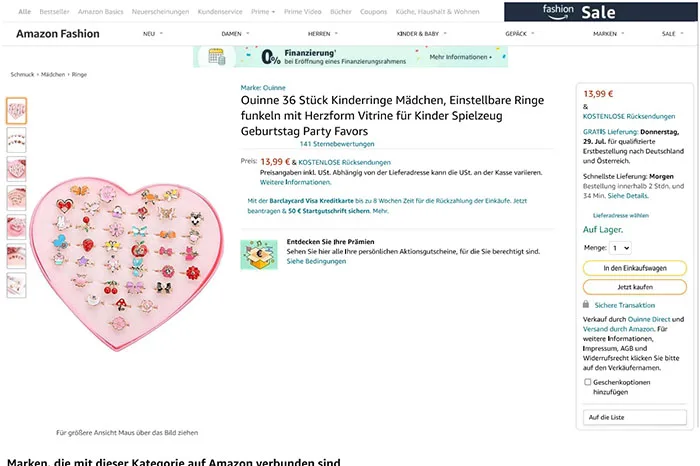 Children's earrings set