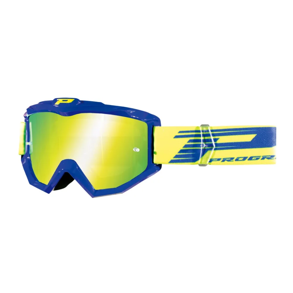 Masque/lunettes cross progrip 3201 fl anti-rayures/anti u.v. compatible avec port lunettes de vue (homologue ac-10170)