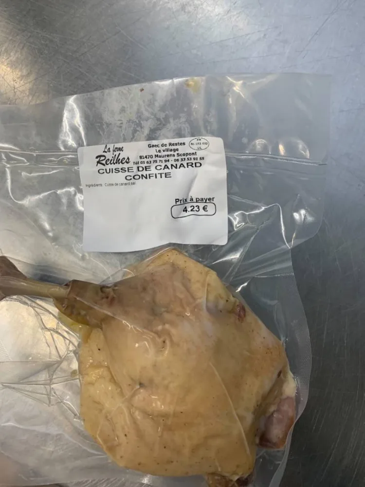 Cuisse de canard confite