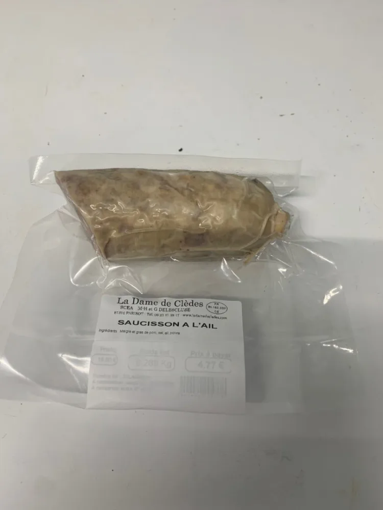 Saucisson a l'ail
