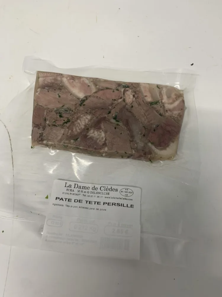 Pate de tete persille
