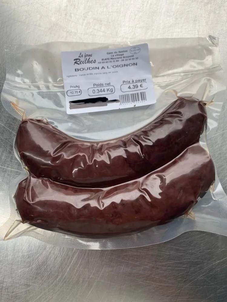 Boudin a l'oignon
