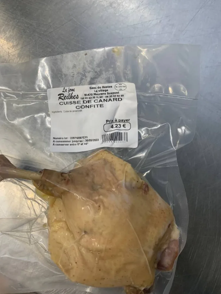 Cuisse de canard confite