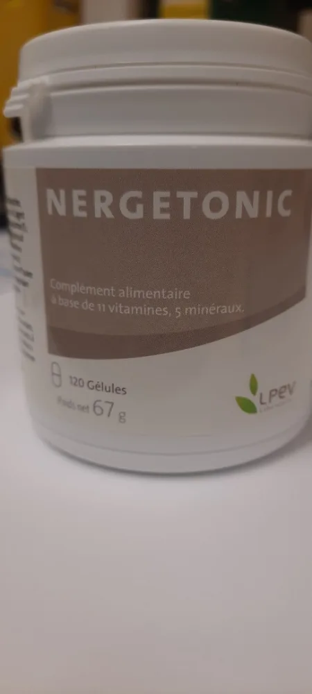 Nergetonic - complément alimentaire - complexe de vitamines et minéraux - 120 gélules