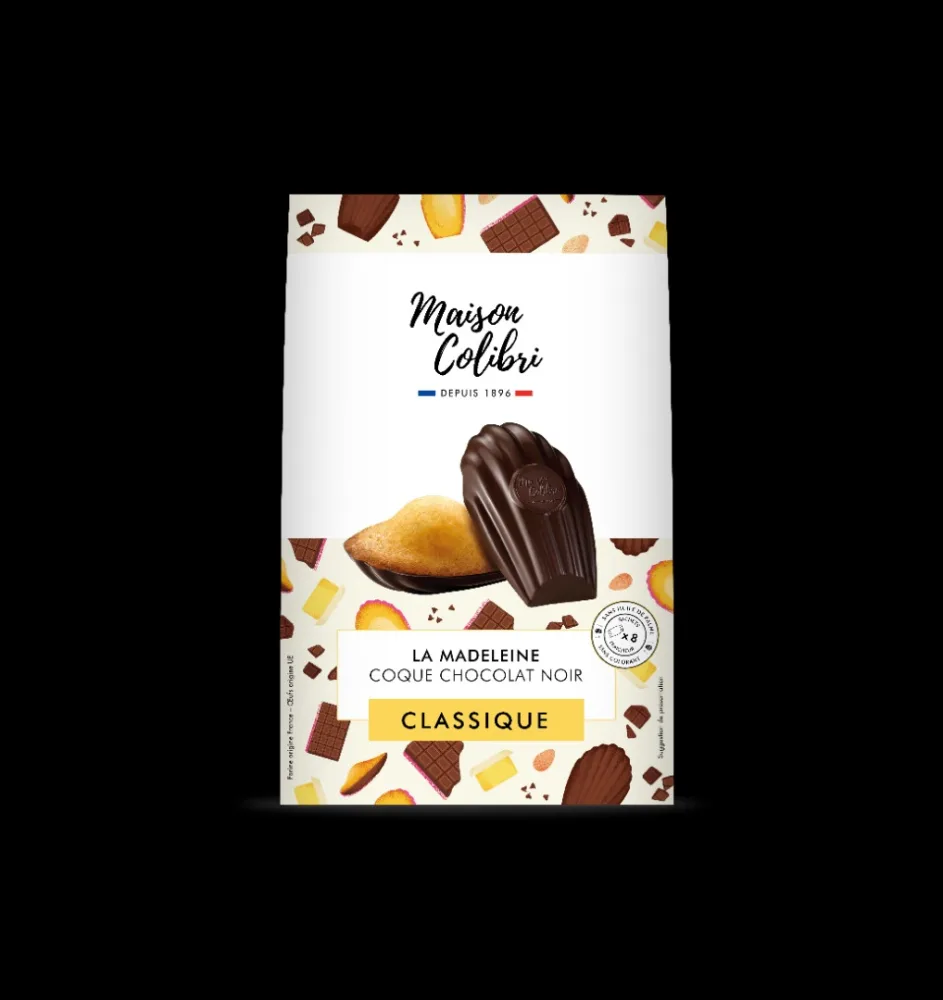 Madeleine coque chocolat noir classique