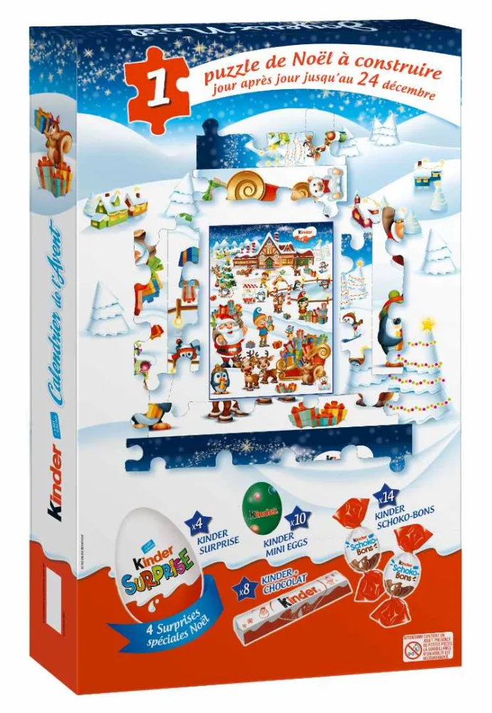 Assortiments de différents produits kinder
