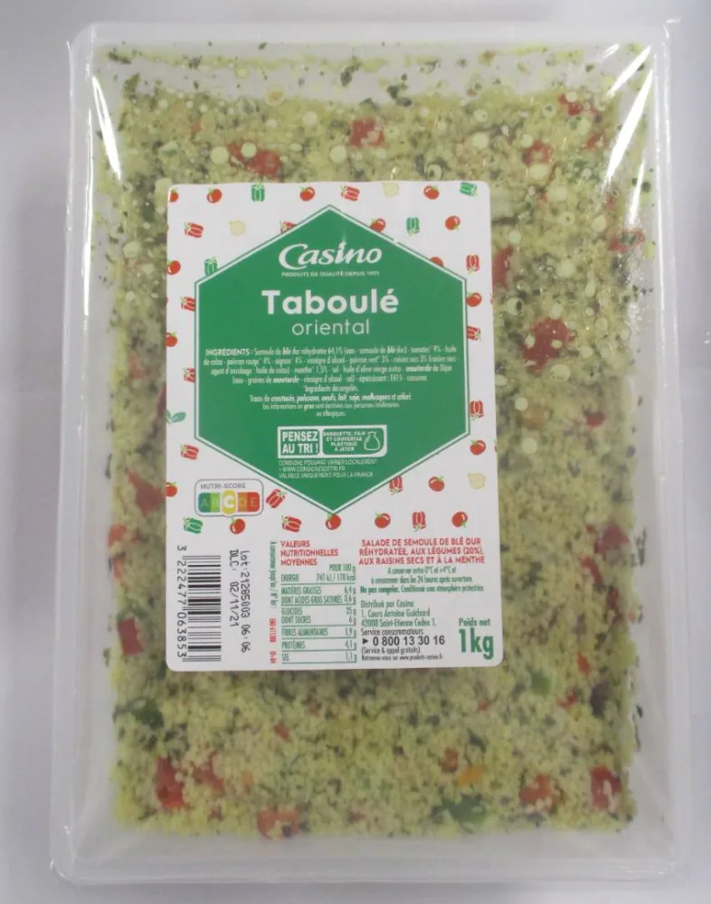 Taboule oriental 1kg casino