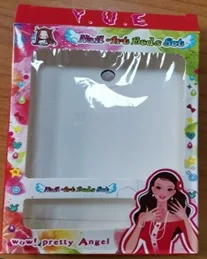 False nails and self-adhesive eyelashes
