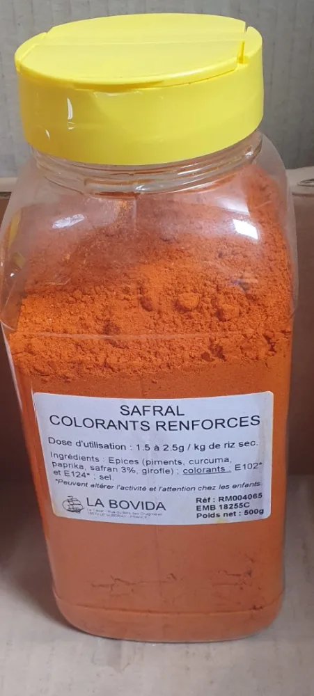 Safral colorants renforces