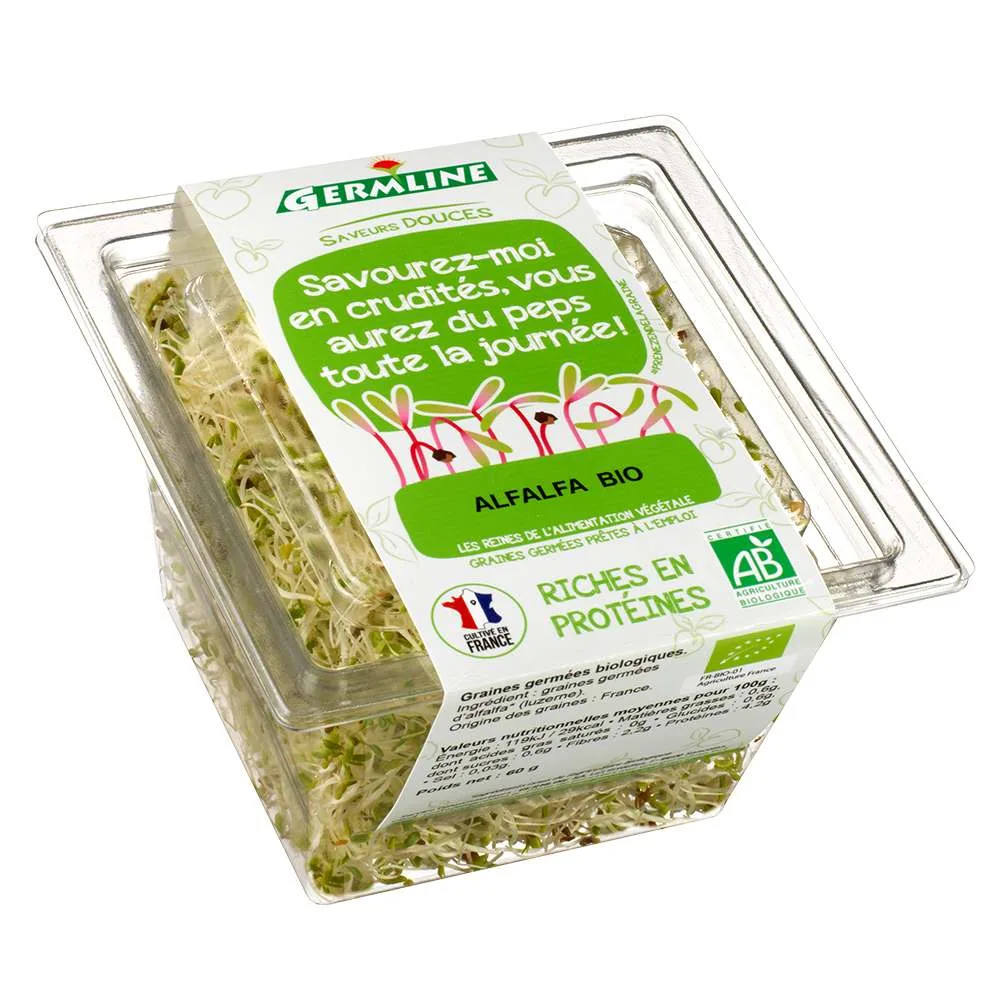 Graines germées biologiques alfalfa