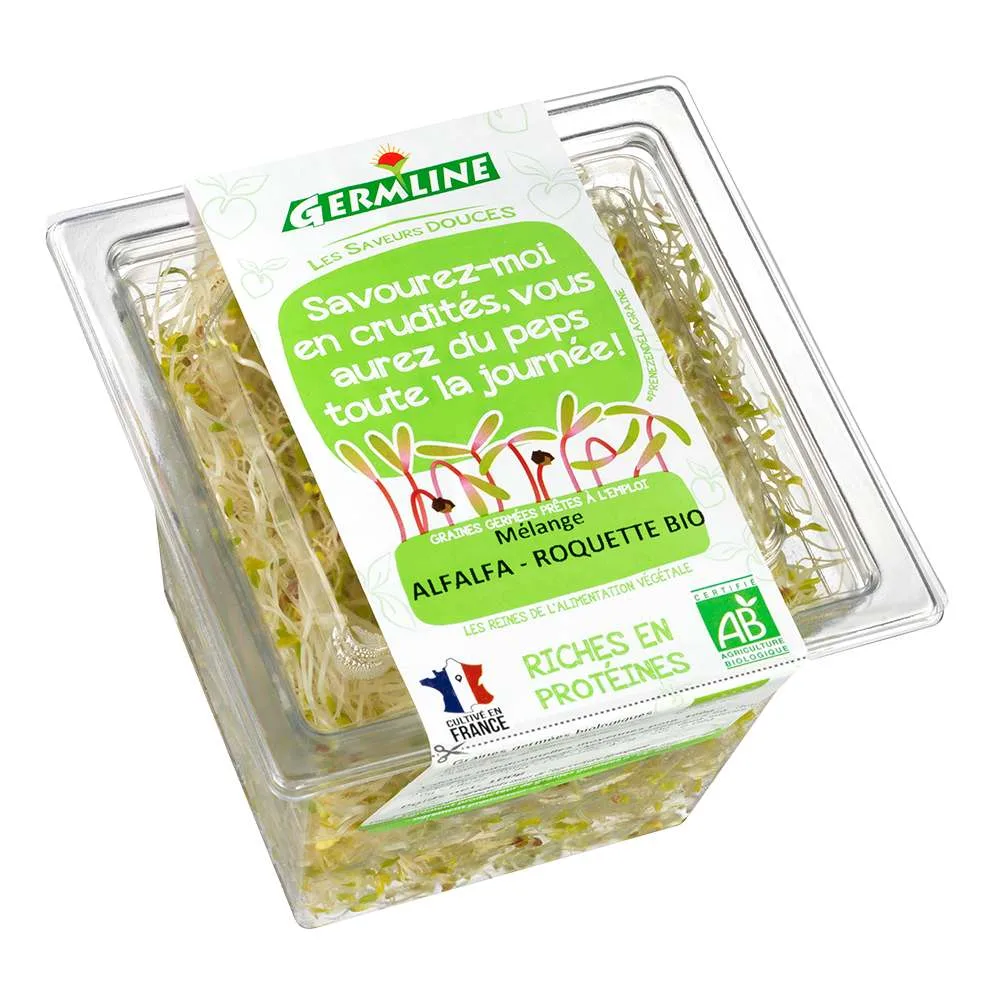 Graines germées biologiques alfalfa-roquette