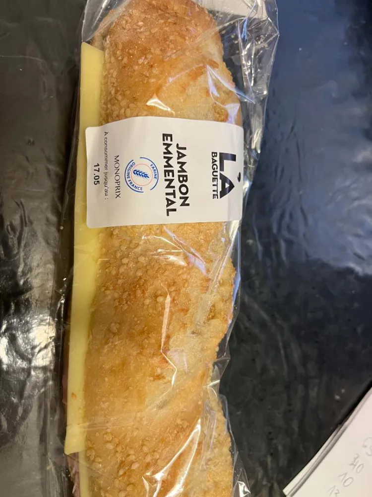 La baguette jambon emmental