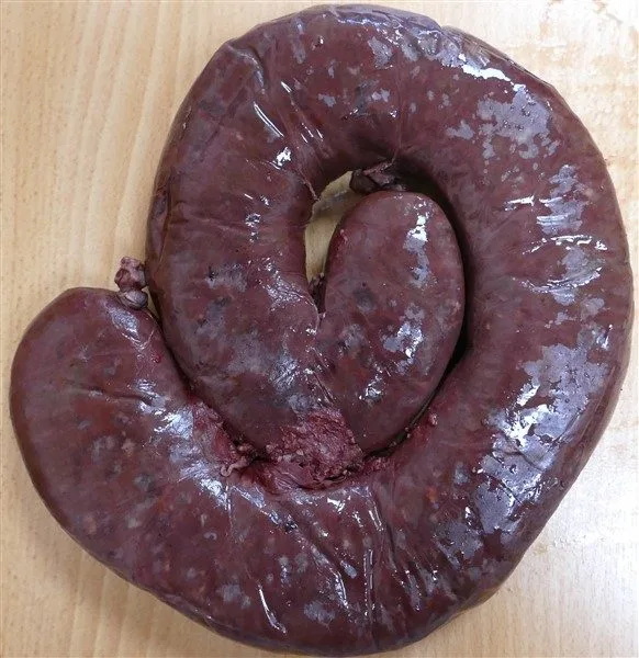 Boudin noir traditionnel brasse