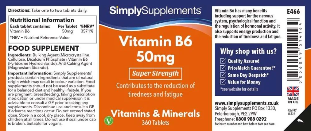 Vitamin b6 50mg