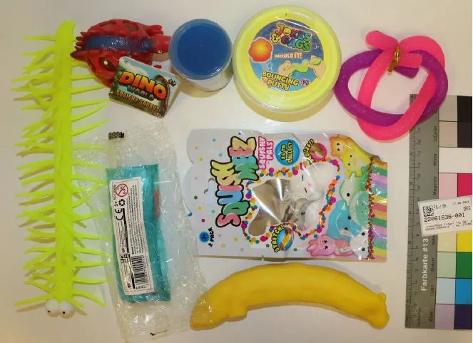 Puffer toy and slime set