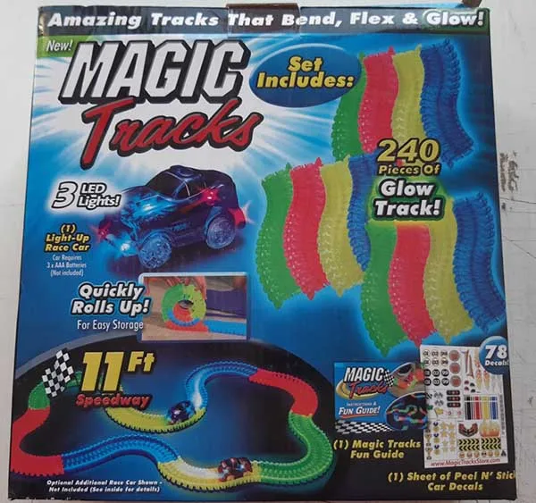 Battery operated car track