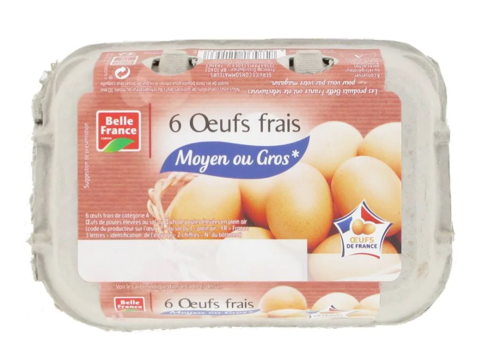 Œufs coquille belle france
