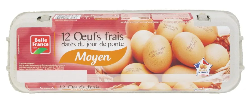 Œufs coquille belle france
