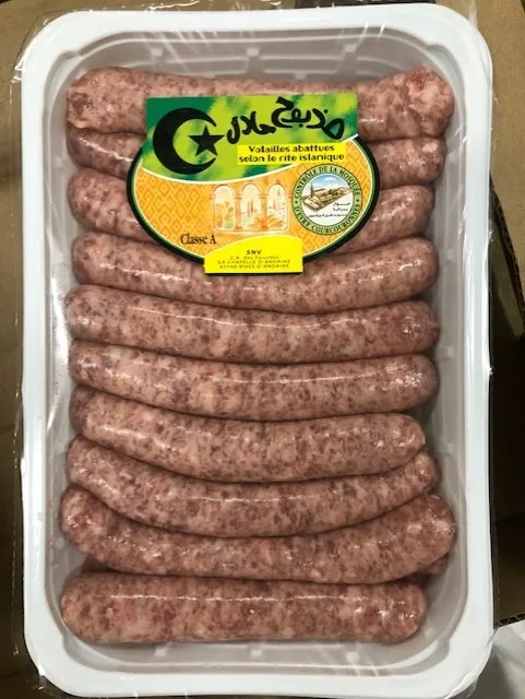 Saucisses de dinde halal
