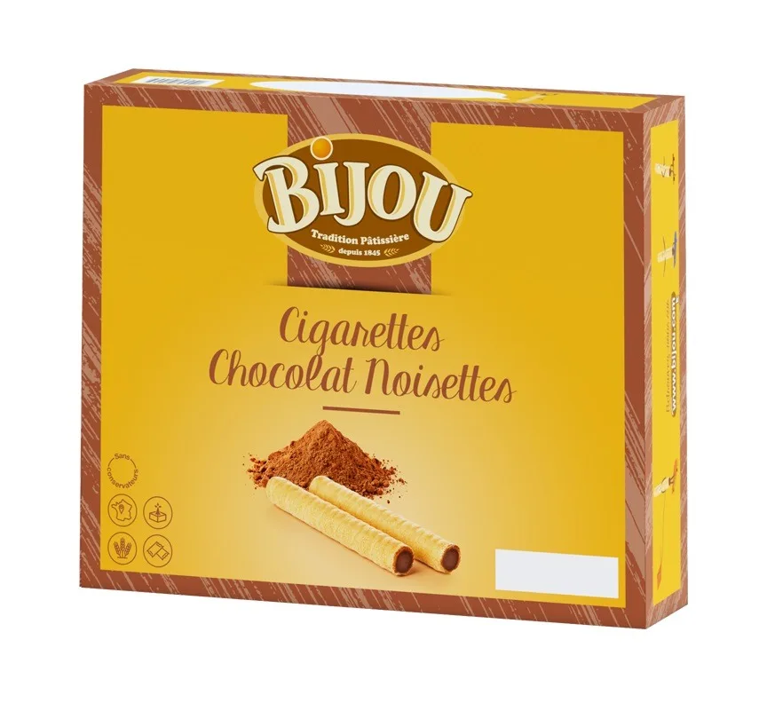 Cigarettes chocolat noisette