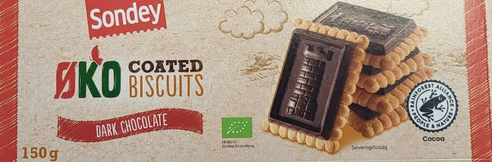 Biscuits tablette chocolat noir bio