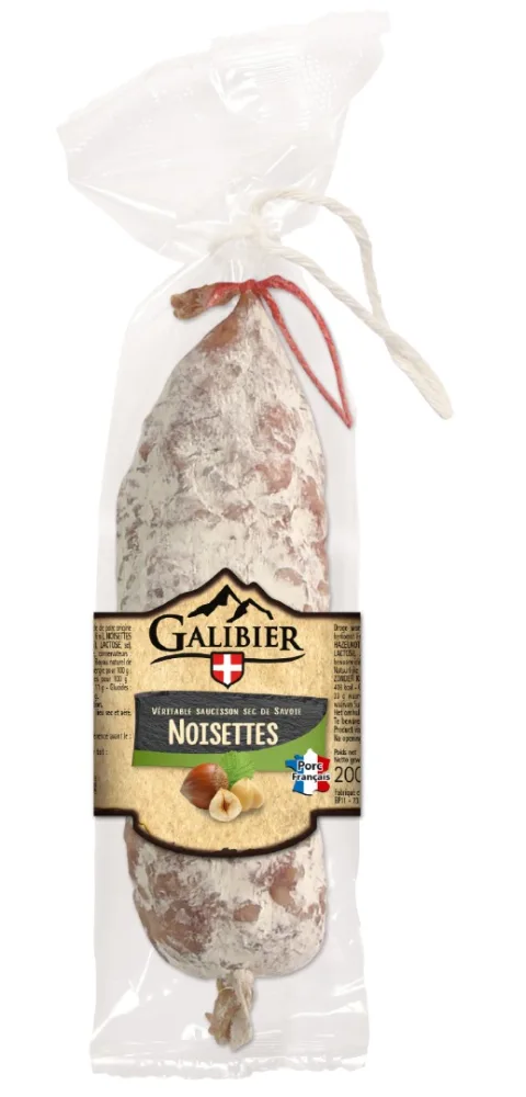 Saucisson sec aux noisettes