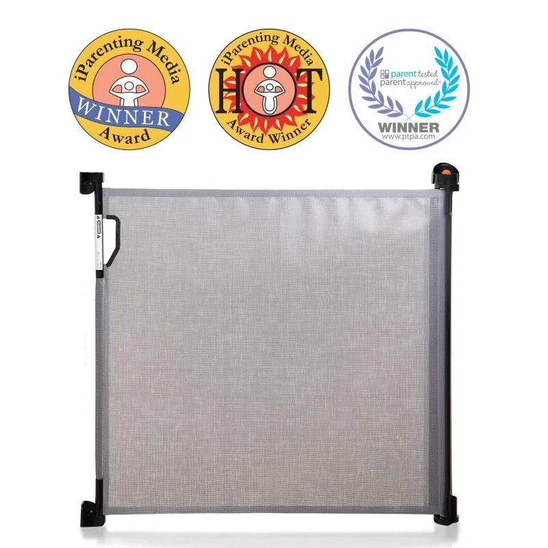 Barrière rétractable blanche ou grise