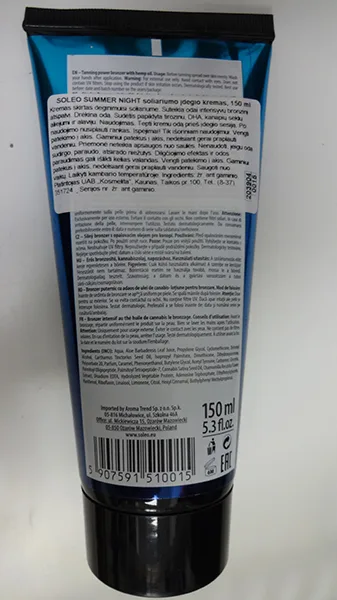 Tanning cream
