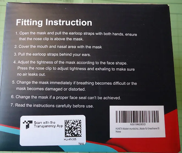 Particle filter mask