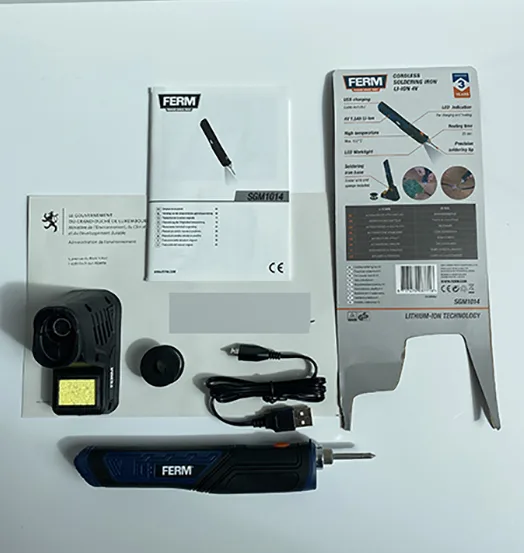 Cordless soldering iron