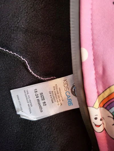 Waterproof children's jumpsuit