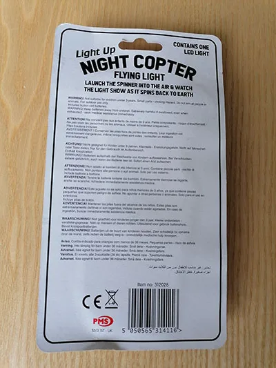 Plastic toy with LED