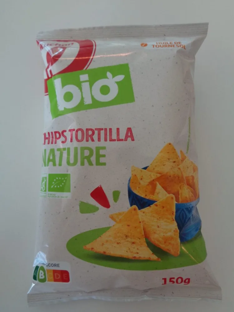 Auchan bio tortilla chips 150g
