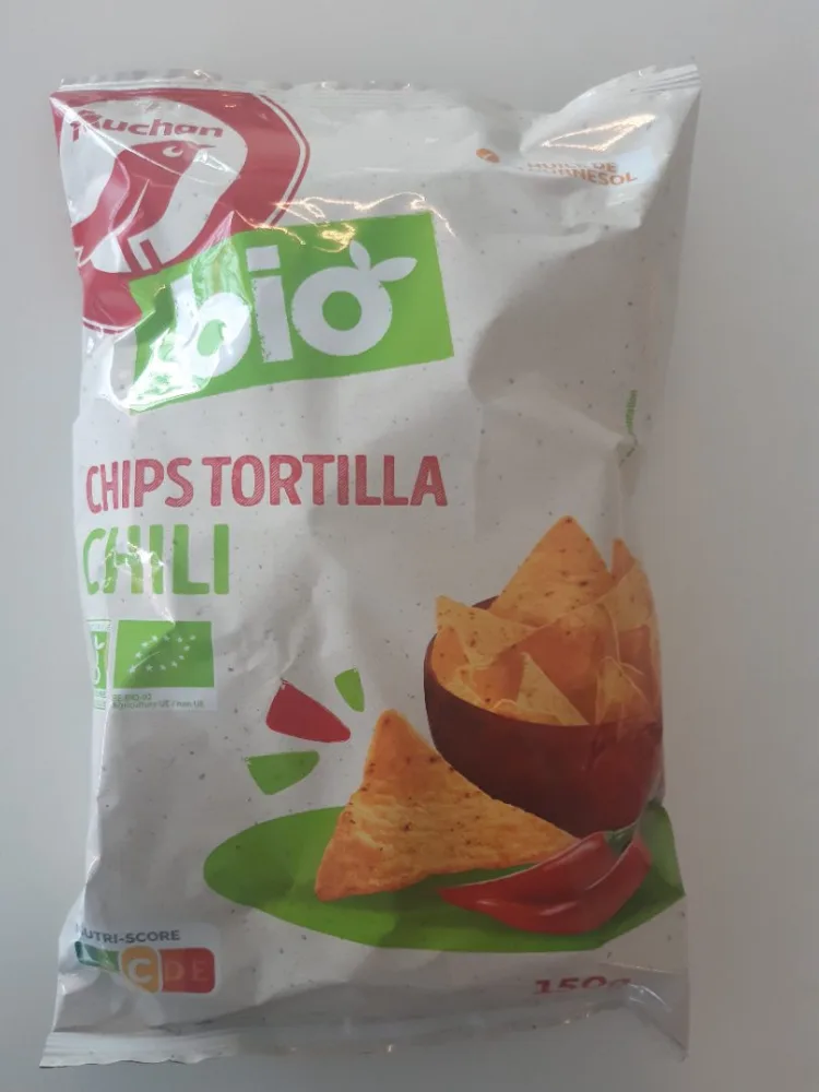 Auchan bio tortilla chips 150g