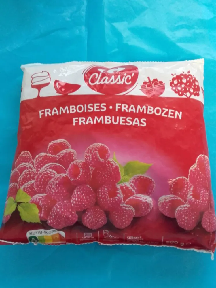 Framboises surgelées 500g