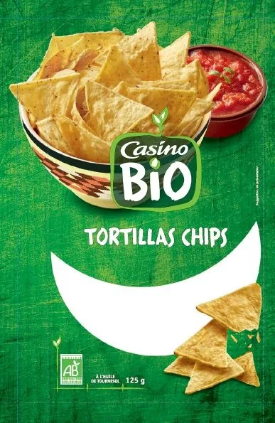 Chips tortilla bio, 125g, casino