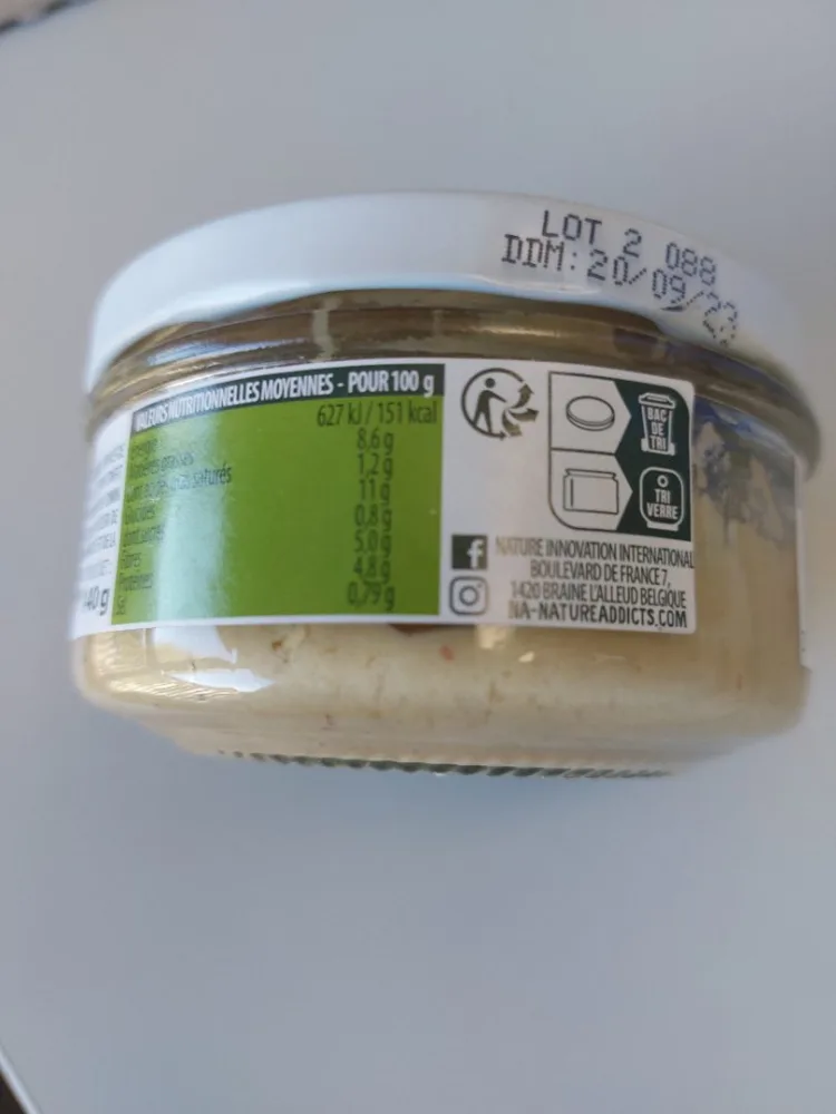 N.a! les dips pois chiche citron confit & graines de sésame